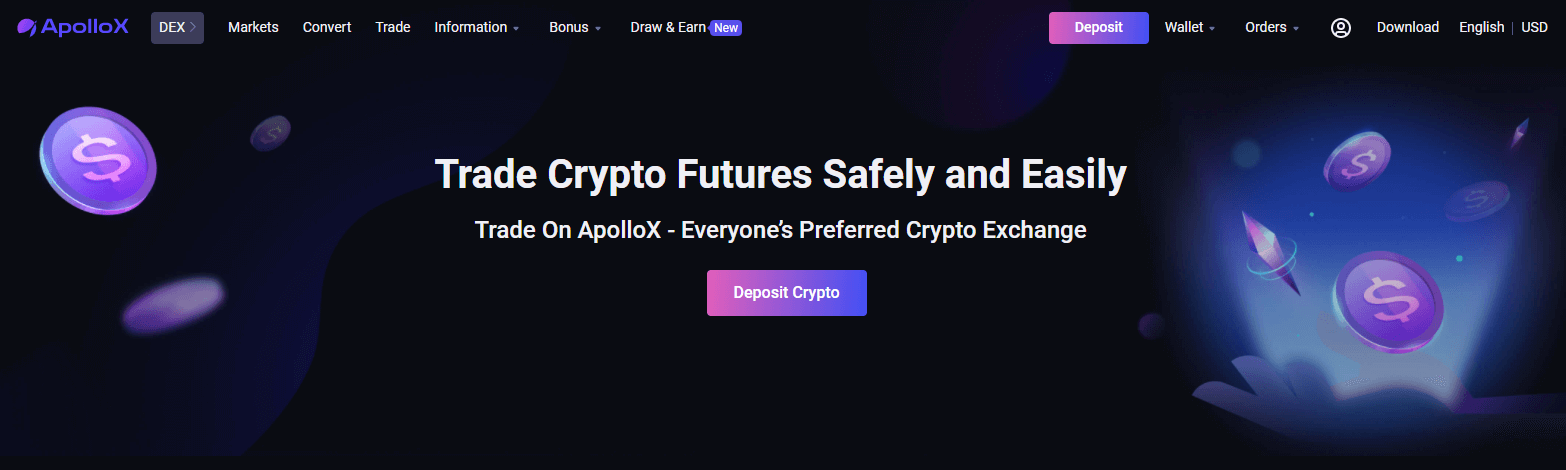 Как войти и начать торговать криптовалютой на ApolloX