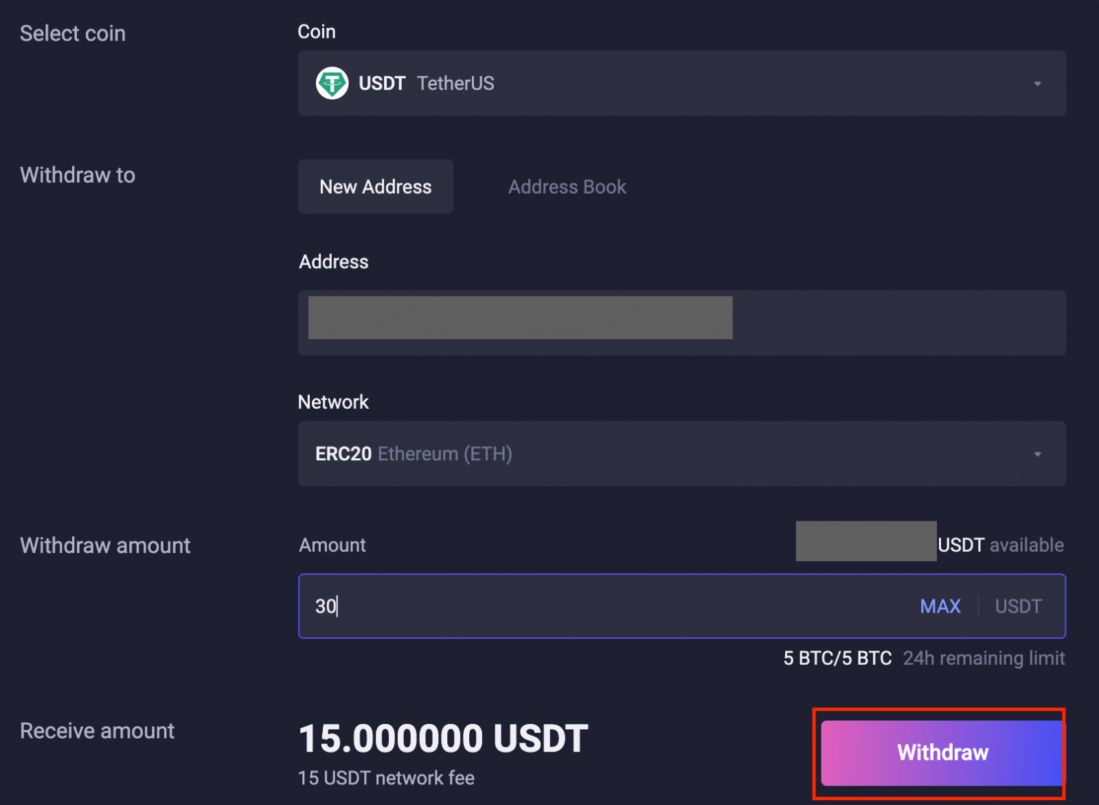 How to Withdraw from ApolloX